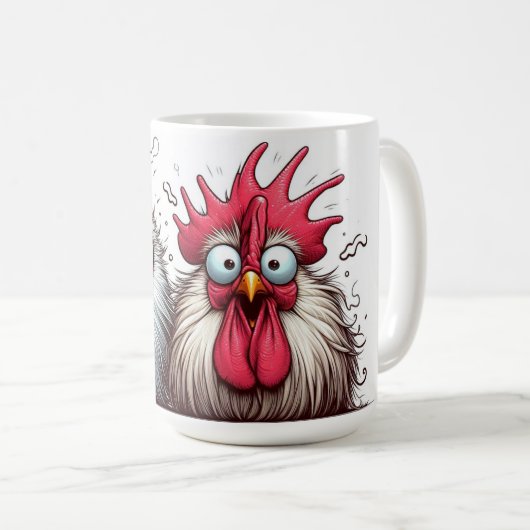 "Squawk and Joy Chicken" Mug (Devant droit)