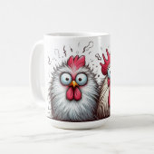 "Squawk and Joy Chicken" Mug (Devant gauche)