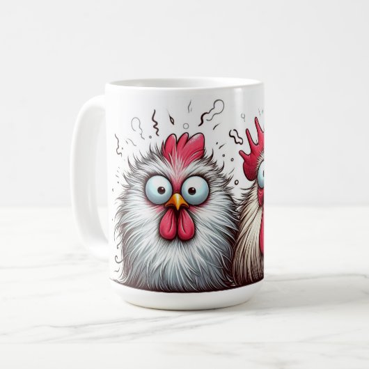 "Squawk and Joy Chicken" Mug (Devant gauche)