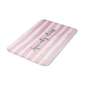 Squeaky Clean roze streep waterverf badmat (Gekanteld)