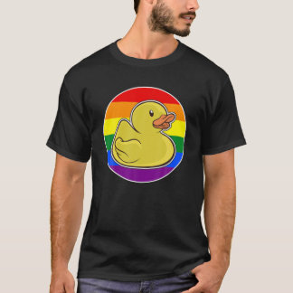 Squeaky Duck Rainbow Duck Pride T-shirt