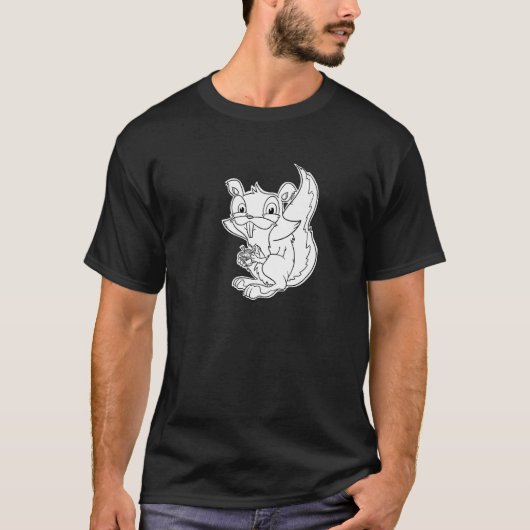 Squeaky Squirrel - Furry Woodland Creatures Premiu T-shirt (Voorkant)