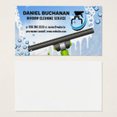 Squeegee de fenêtre | Bulles de savon | Bouteille  (Devant & derrière)