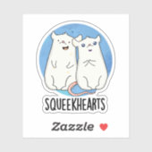 Squeekhearts Funny Mouse SweeLieveer Pun Sticker (Vel)