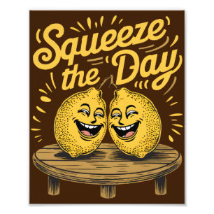 “Squeeze the Day” Citroen Motivatie Foto Afdruk