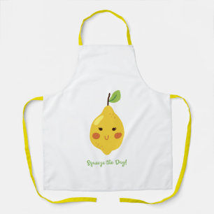Squeeze the Day Grappige Citroen Emoji Schort