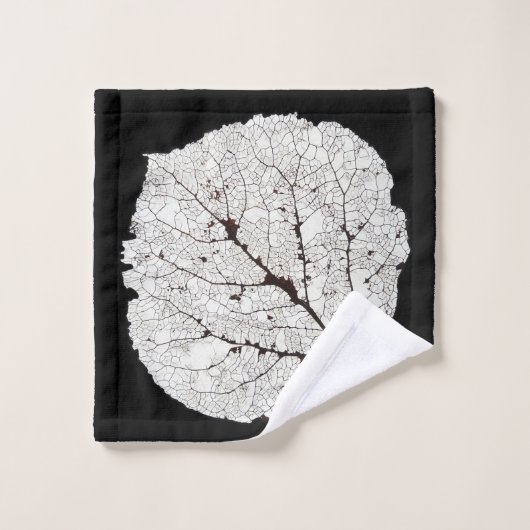 Squelette 1 de feuille d'Aspen (Gant de toilette)