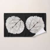 Squelette 1 de feuille d'Aspen (Serviette à main)