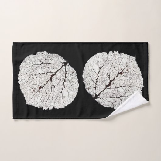 Squelette 1 de feuille d'Aspen (Serviette à main)