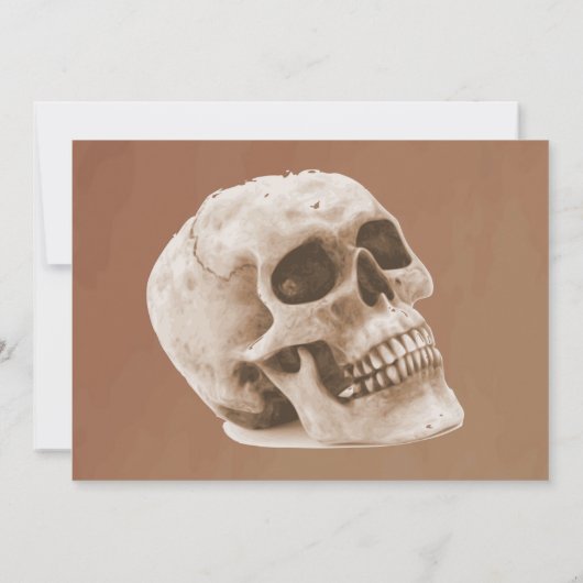 Squelette Araignée Halloween Invitation (Dos)