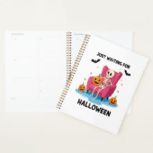 Squelette attendant juste Halloween (Devant avec enveloppe)