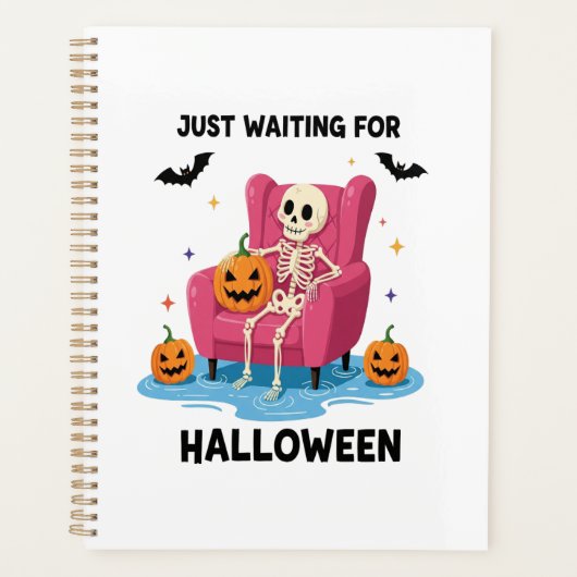 Squelette attendant juste Halloween (Devant)