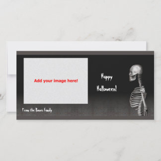 Squelette - carte photo de Halloween