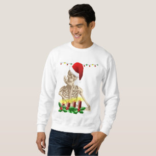 squelette cauchemar noël hommes sweatshirt