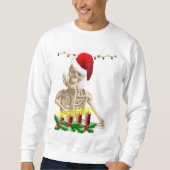 squelette cauchemar noël hommes sweatshirt (Devant)