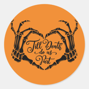 Squelette Coeur jusqu'à la mort Sticker