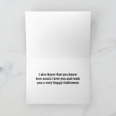 SQUELETTE COMÉDIEN AVEC AMOUR POUR VOUS SUR CARTE  (Intérieur)