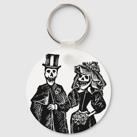 Squelette Couple - Porte-clés (Recto)