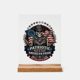 Squelette Cowboy Patriotique Squelette Dark Patrio