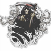Squelette, crâne, mort, Sticker (Devant)