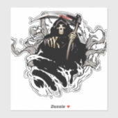 Squelette, crâne, mort, Sticker (Feuille)