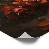 Squelette dans une impression de roses, Halloween  (Coin)