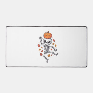 Squelette dansant Halloween mignon avec tête de ci