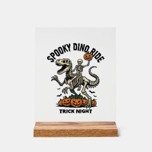 Squelette de dinosaure Halloween Vintage Trick Rid