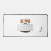 Squelette d'Halloween attendant drôle Vintage_1 (Clavier et souris)