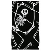 Squelette d'Halloween petit sac cadeau (Devant)
