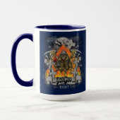 Squelette Effrayant Dans La Mug Halloween De Nuit (Gauche)