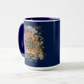 Squelette Effrayant Dans La Mug Halloween De Nuit (Devant gauche)
