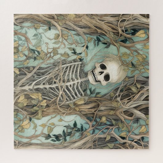 Squelette éffrayant Halloween Jigsaw Puzzle (Horizontal)
