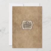 Squelette éffrayant Invitation de la fête d'Hallow (Dos)