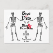 Squelette Enregistrer la carte postale Date (Devant)