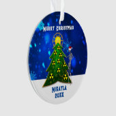 Squelette et arbre de Noël avec symboles de rayonn (devant)