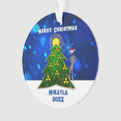 Squelette et arbre de Noël avec symboles de rayonn (devant)