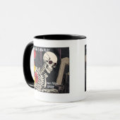 Squelette et Rose Mug de l'écrivain (Devant gauche)