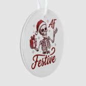 Squelette festif AF Snarky Noël Sarcastique (devant)