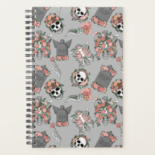 Squelette floral gris