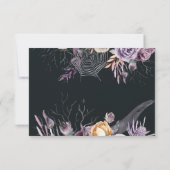 Squelette floral | Mariage d'Halloween RSVP (Dos)