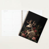 Squelette gothique floral de cerfs (Devant avec enveloppe)