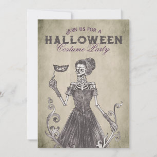 Squelette Halloween Fête Invitation