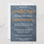 Squelette Halloween Fête Invitation (Dos)