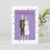 Squelette Halloween Invitations de mariage, Person (Debout devant)