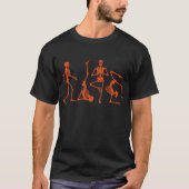 Squelette Halloween T-shirt Dansant Skeleton T-shi (Devant)