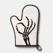 Squelette Hand Ok Signal gothique Halloween Cuisin (Recto)