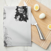 Squelette main Halloween Serviettes de cuisine (Quart Plié)