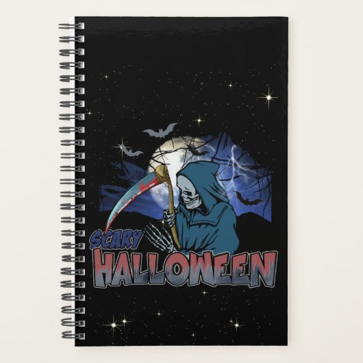 Squelette Mal Dans La Nuit Noire Effrayant Hallowe (Devant)