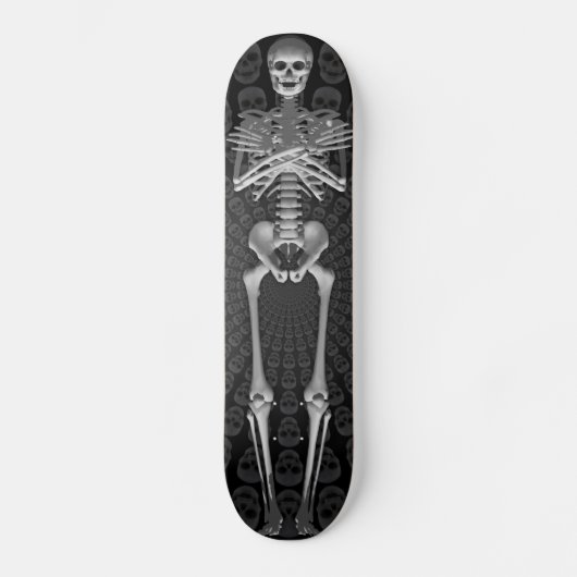 Squelette pleine longueur : Skateboard personnalis (Recto)